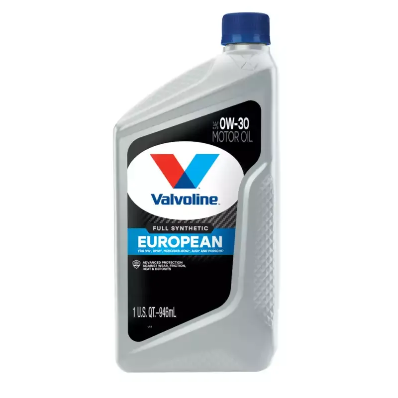 Valvoline European Vehicle Motor Oil 0w30 Full Synthetic 1 Qt Us