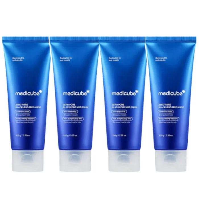 medicube - Zero Pore Blackhead Mud Mask - 100g (4ea) Set