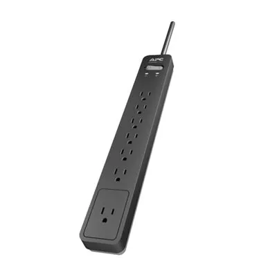 APC Essential SurgeArrest 1440 Joules 7-Outlet Surge Protector - 6-Foot Cord