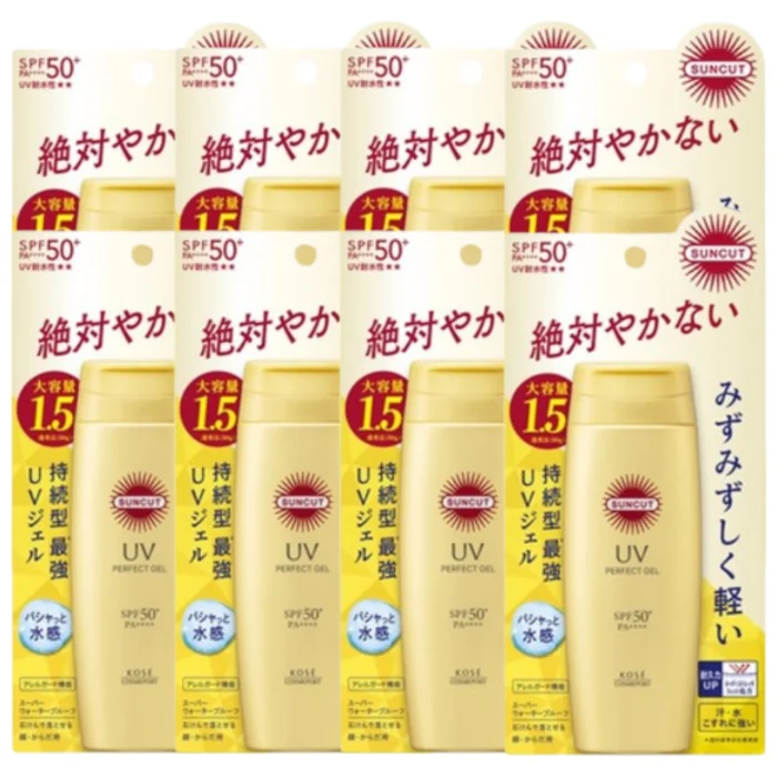 Kose - Suncut UV Perfect Gel Super Water Proof SPF50+ PA++++ - 120g (8ea) Set