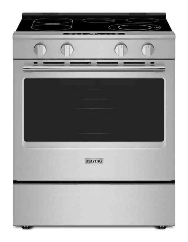 Maytag 30 In. Wide Slide-In Electric Range W/ Grill Mode And No Preheat Air Fry, 5.3 Cu. Ft. In Fingerprint Resistant Stainless Steel