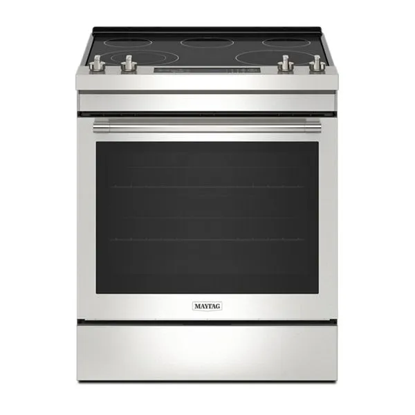 Maytag 30 In. Wide Slide-In Electric Range W/ Air Fry, 6.4 Cu. Ft. In Fingerprint Resistant Stainless Steel