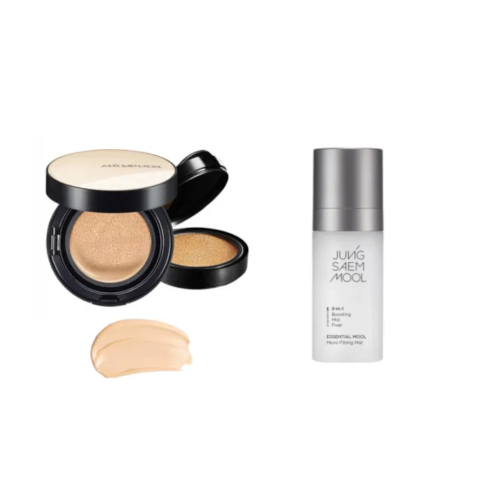 JUNGSAEMMOOL - Essential Skin Nuder Cushion SPF50+ PA+++ (With Refill) - 14g+14g - 19 N-Light (1ea) + Essential Mool Micro...