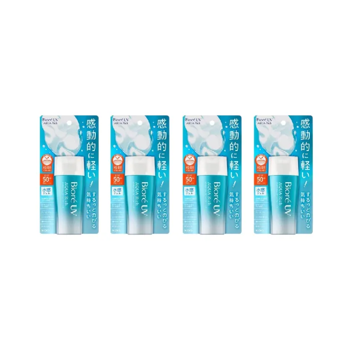 Kao - Biore UV Aqua Rich Water Gel SPF50+ PA++++ - 70ml (4ea) Set
