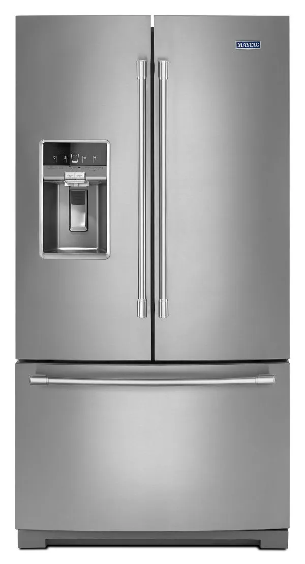Maytag 36 In. Wide French Door Refrigerator, 27 Cu. Ft. In Fingerprint Resistant Stainless Steel