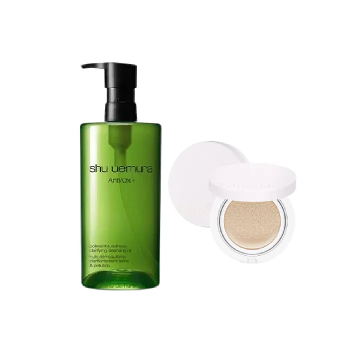 Missha X Shu Uemura Magic Cushion Cover Lasting - No.21 X Shu Uemura - Anti/Oxi+ Pollutant & Dullness Clarifying Cleansing Oil