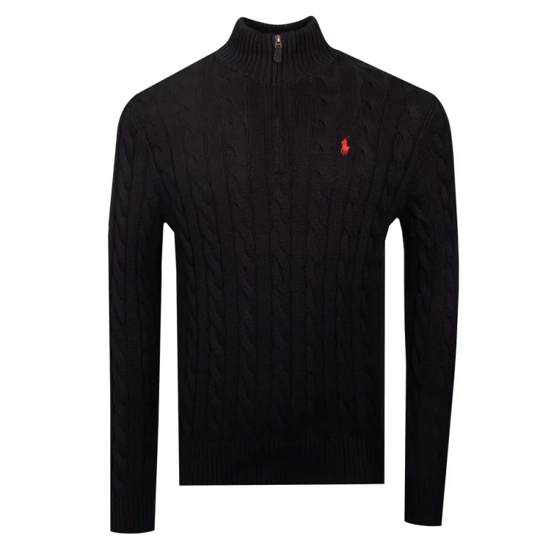 Cable Knit Half Zip Jumper