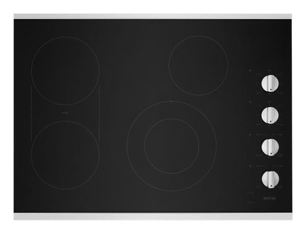 Maytag 30 In. Electric Cooktop W/ Reversible Grill And Griddle, 30 In. In Stainless Steel
