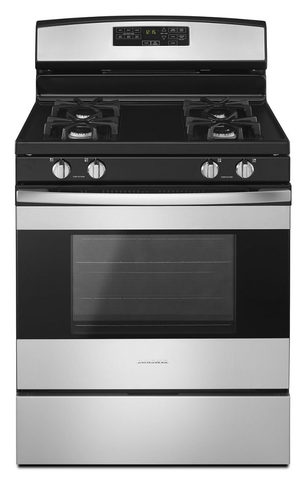 Amana 30" Gas Range with Self-Clean Option in Stainless Steel