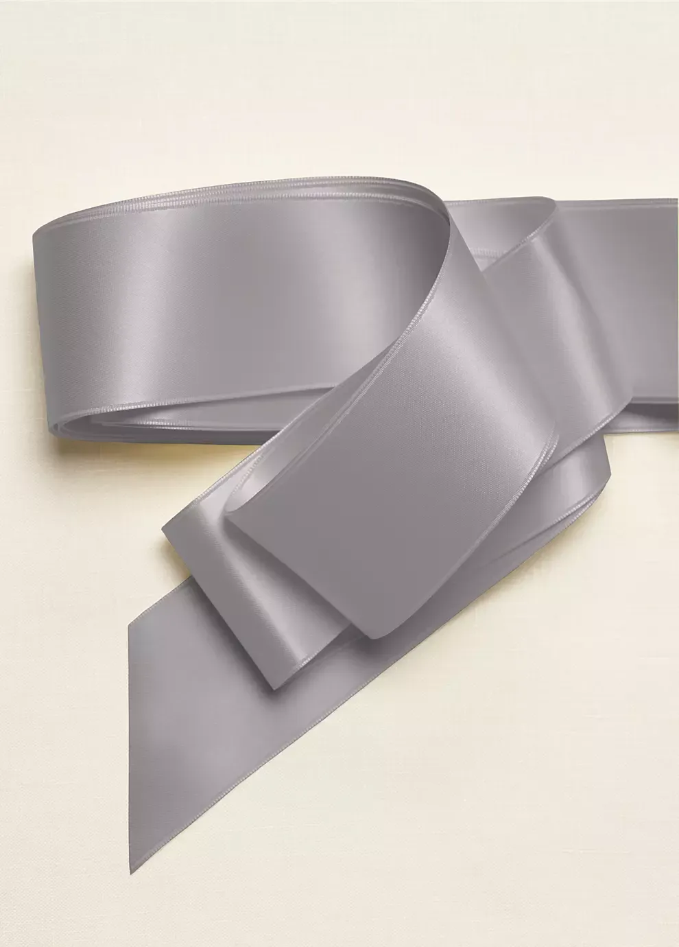 Satin 2 Inch Ribbon in Mercury David's Bridal