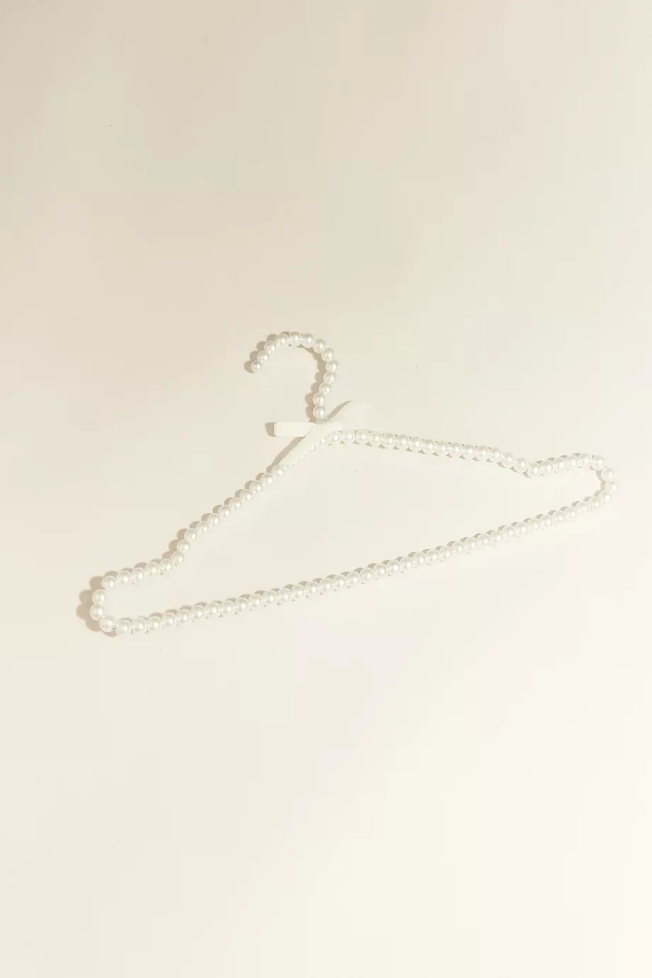 DB Studio Pearl Bridal Hanger With Velvet Bow in Ivory David's Bridal