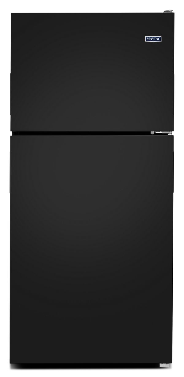 Maytag 30 In. Wide Top Freezer Refrigerator W/ Powercold Feature, 18 Cu. Ft. In Black Ice