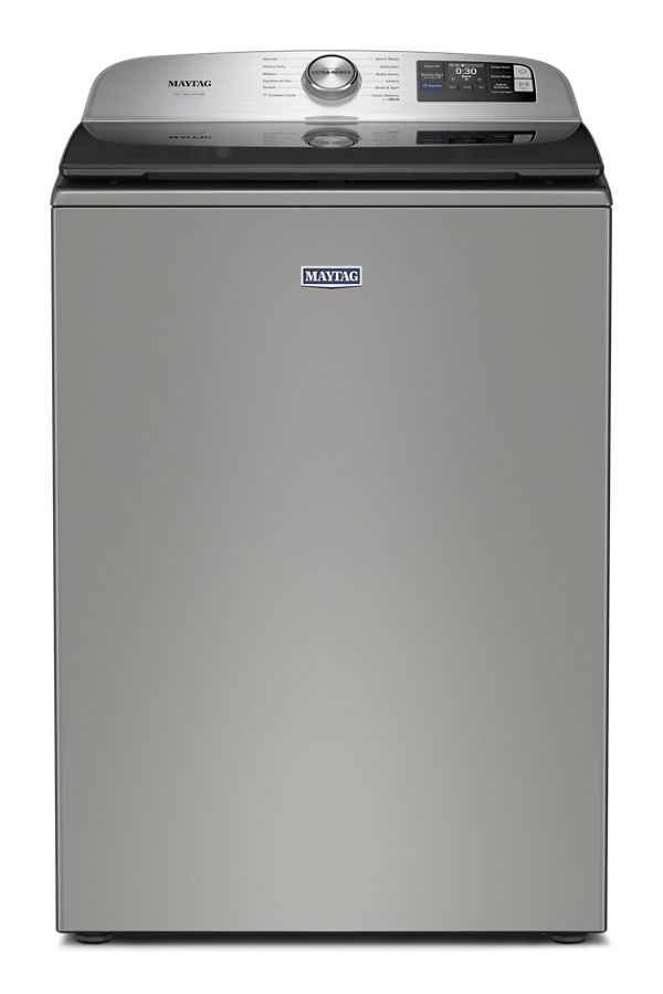 Maytag Smart Pet Pro Top Load Washer In Classic Silver