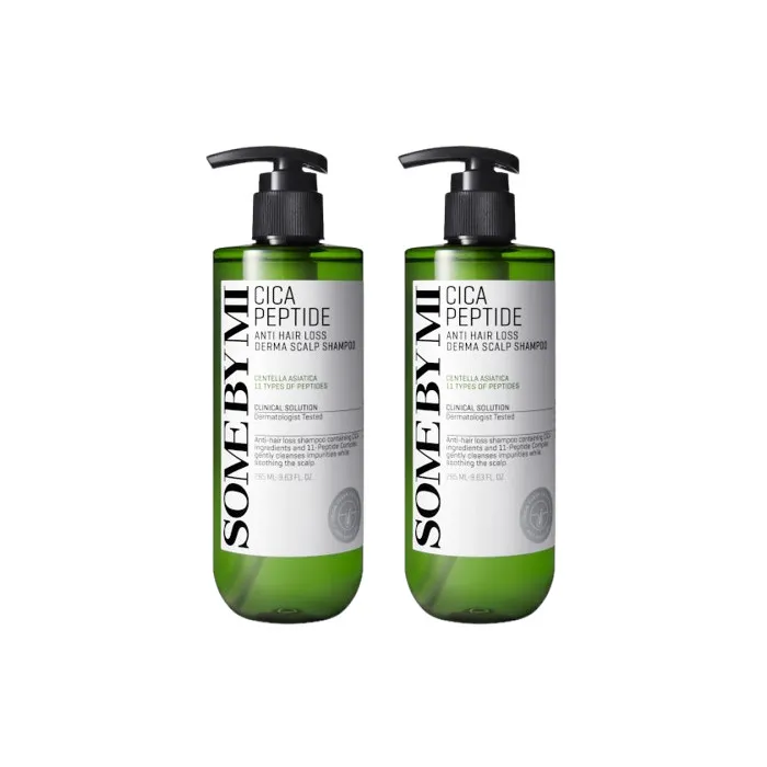 SOME BY MI - Cica Peptide Anti Hair Loss Derma Scalp Shampoo - 285ml (2ea) Set