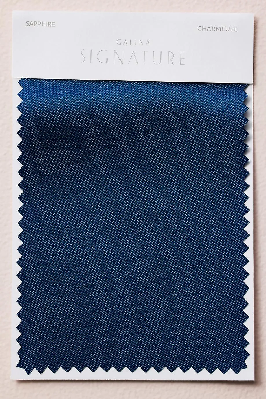 Sapphire Fabric Swatch in Charmeuse David's Bridal