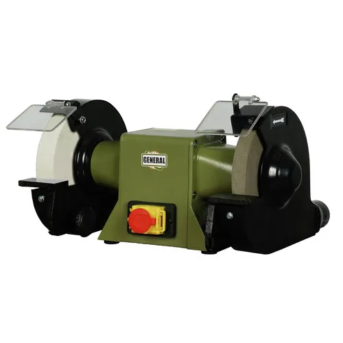 General International 1/2 HP 1400 - 1750 RPM 6 in. Industrial Bench Grinder - 15-670M1