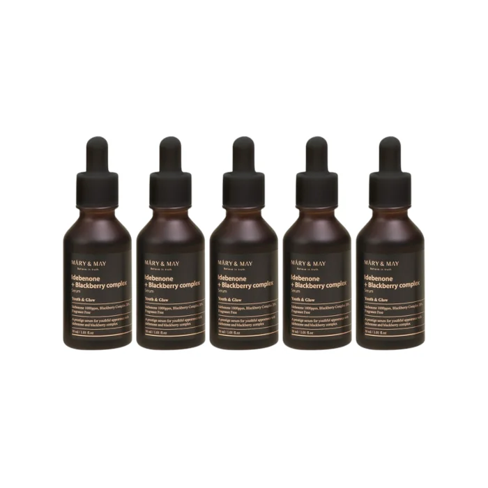 Mary & May Idebenone+Blackberry Complex Serum - 30ml (5ea) Set