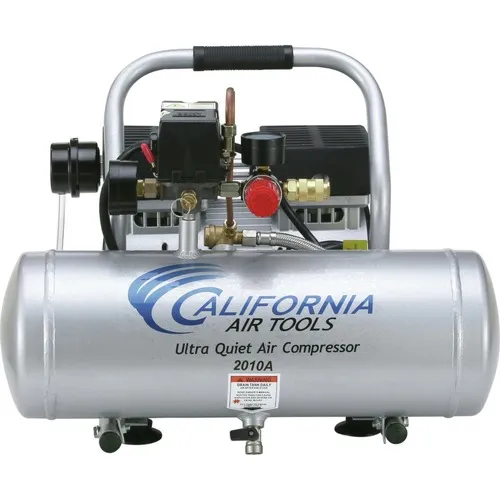 California Air Tools 2010A 1 HP 2 Gallon Ultra Quiet and Oil-Free Aluminum Tank Hand Carry Air Compressor - CAT-2010A
