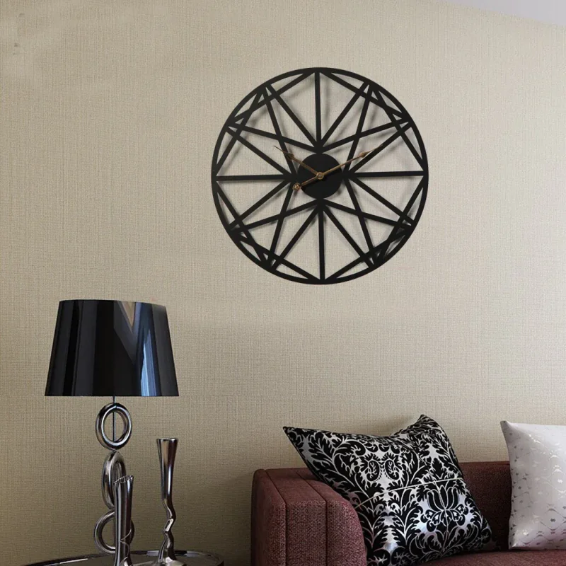 Large Metal Outdoor Wall Clock and Weather Resistant for Garden and Home Decor