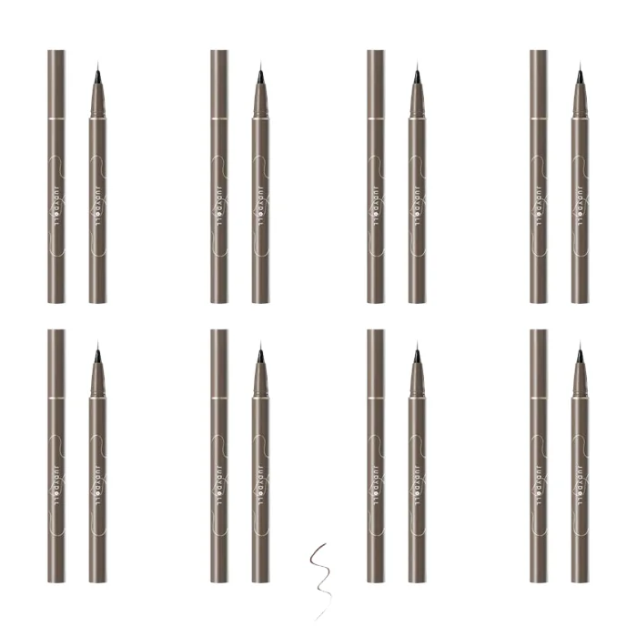 Judydoll - Slim Liquid Eyeliner - 0.5ml - 02 Deep Brown (8ea) Set