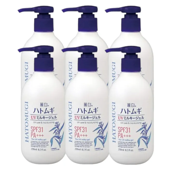 KUMANO COSME - Reihaku Hatomugi UV Milky Gel SPF31 PA+++ - 250g (6ea) Set