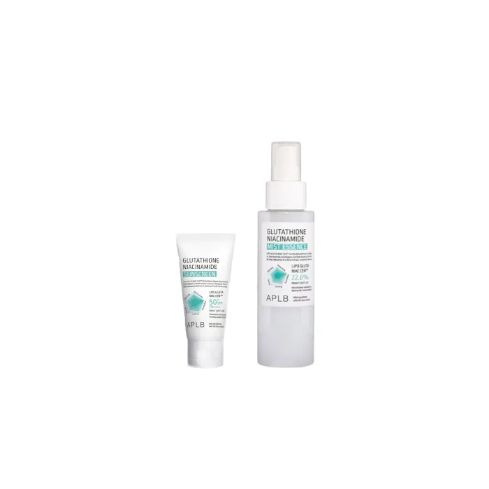 APLB - Glutathione Niacinamide Mist Essence - 105ml (1ea) + Glutathione Niacinamide Sunscreen SFP50+ PA++++ - 40ml (1ea) Set