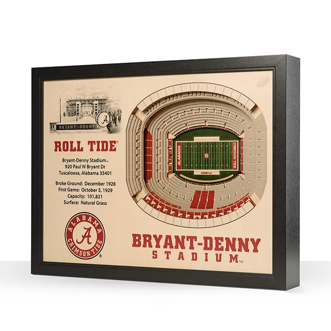 NCAA 3D Stadium Wall Art - Arkansas Razorbacks