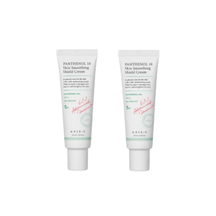 AXIS-Y - Panthenol 10 Skin Smoothing Shield Cream - 50ml (2ea) Set
