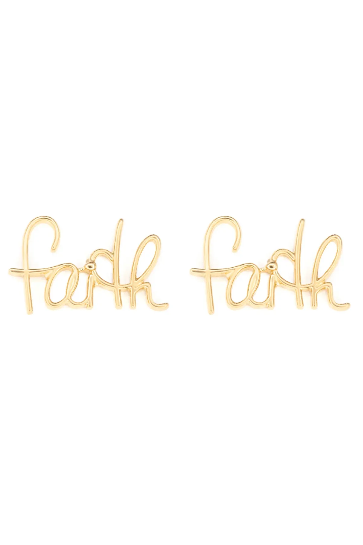 Faith Nameplate Studs