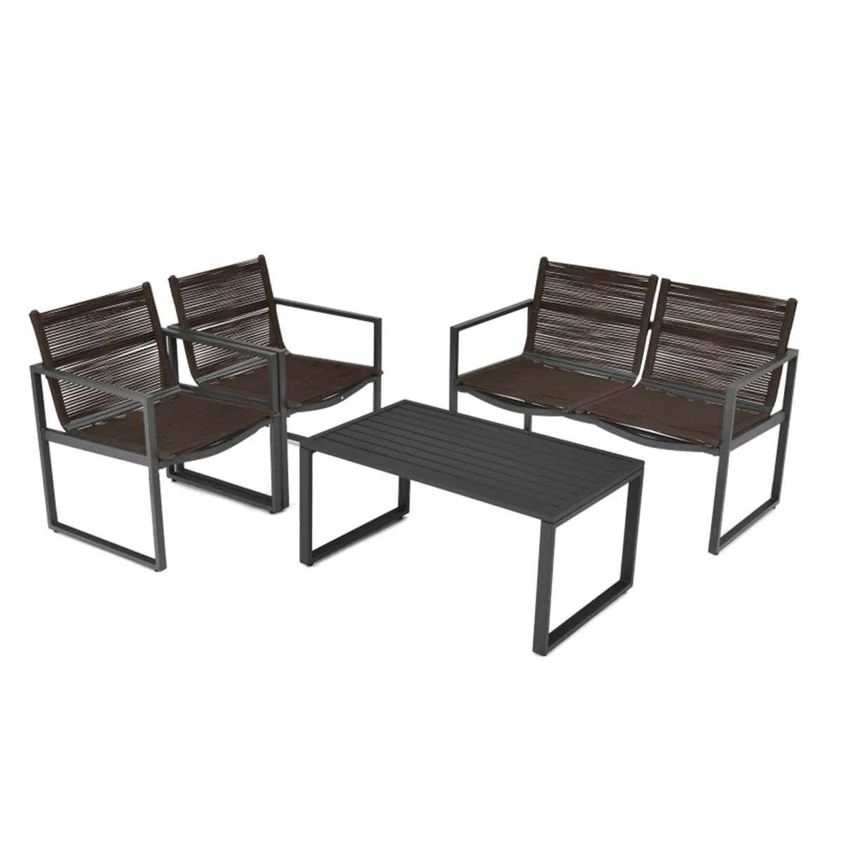 4-Piece Patio Set with Loveseat