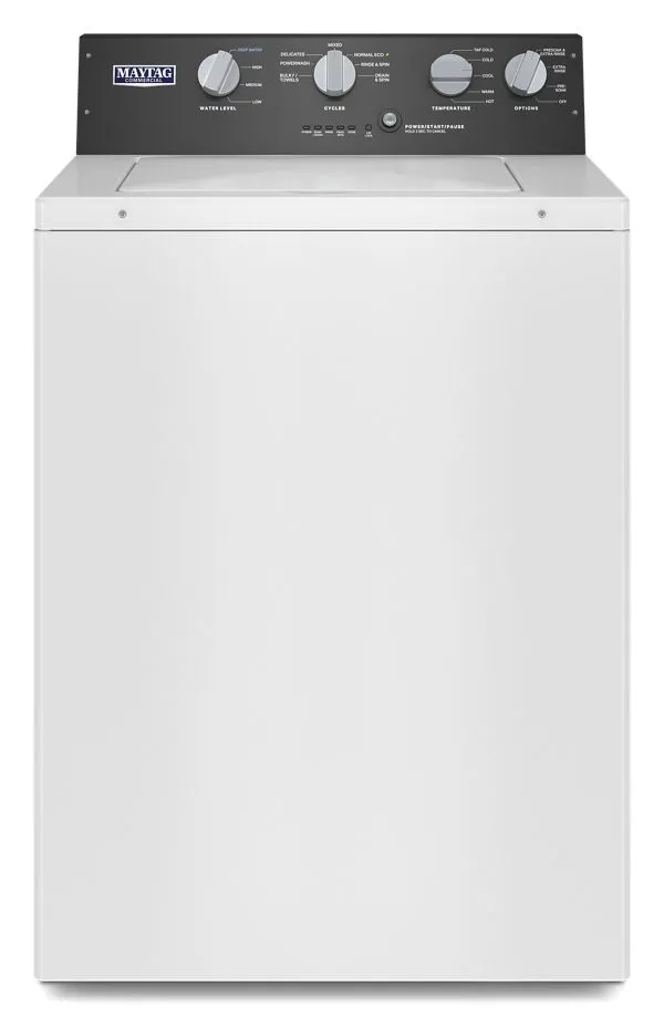 Maytag Commercial-Grade Residential Agitator Washer, 3.5 Cu. Ft. In White