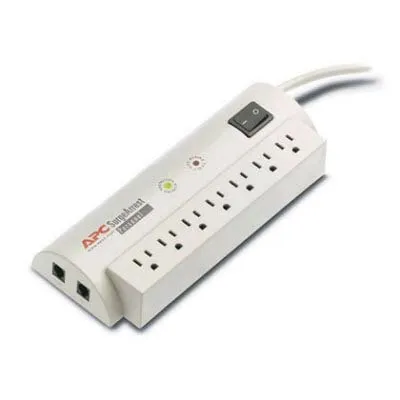 APC Personal SurgeArrest 7-Outlet with Phone Line Protection Surge Protector - 6-Foot Cord