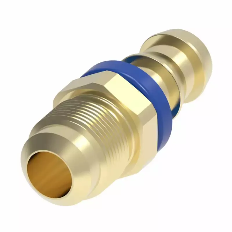 Weatherhead By Danfoss 100 B Series Field Attachable Hose Fittings Sae 45 Flare Male Rigid 7/16 In Sae 45 4