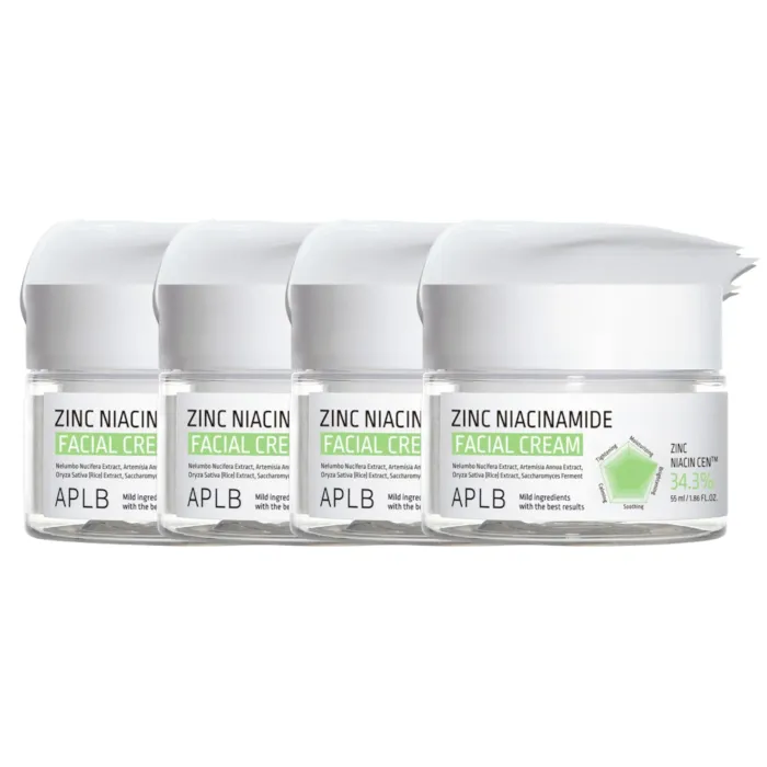 APLB - Zinc Niacinamide Facial Cream - 55ml (4ea) Set