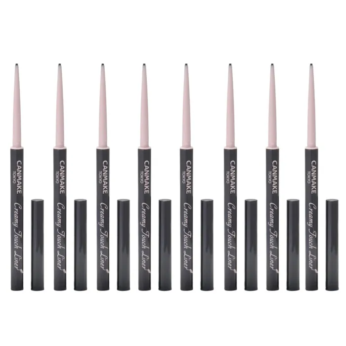 CANMAKE - Creamy Touch Liner - 0.08g - 01 Deep Black (8ea) Set