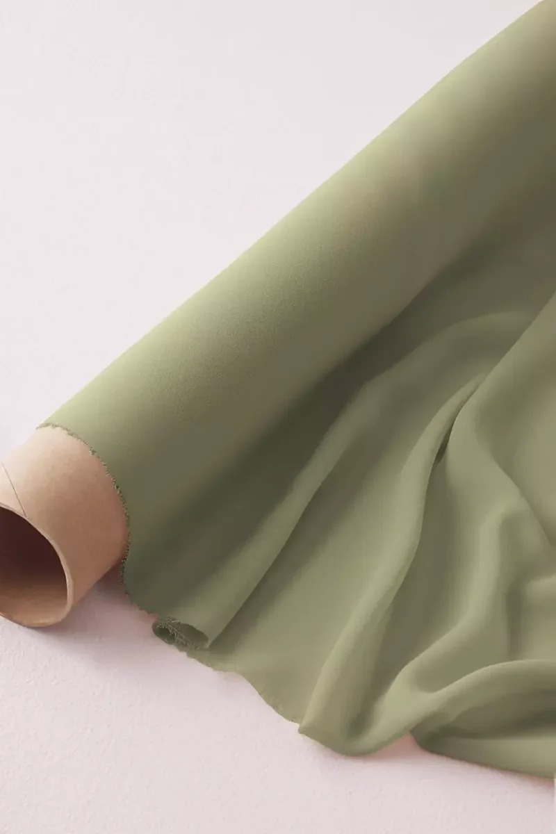Sheer Chiffon Fabric By The Yard in Eucalyptus Size: 2YD David's Bridal
