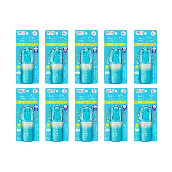 Kao Biore UV Aqua Rich Aqua Protect Mist SPF50 PA++++ - 60m 10pcs Set