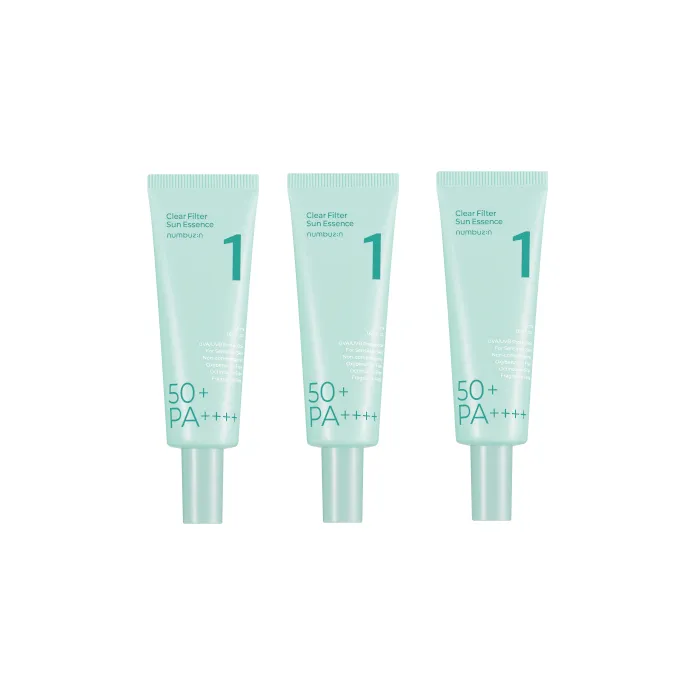 numbuzin - No.1 Clear Filter Sun Essence SPF 50+ PA ++++ - 50ml (3ea) Set