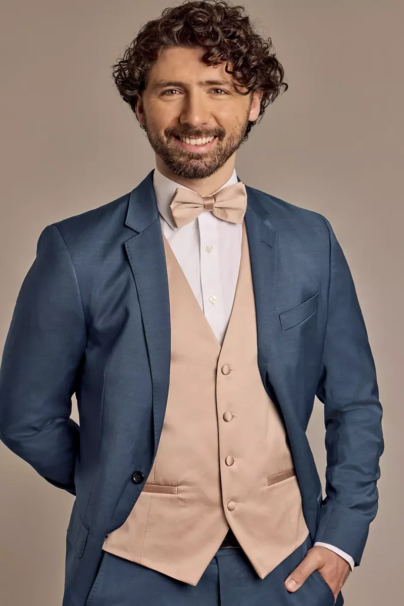 DB Studio Mens Vest in Sand Size: Medium David's Bridal