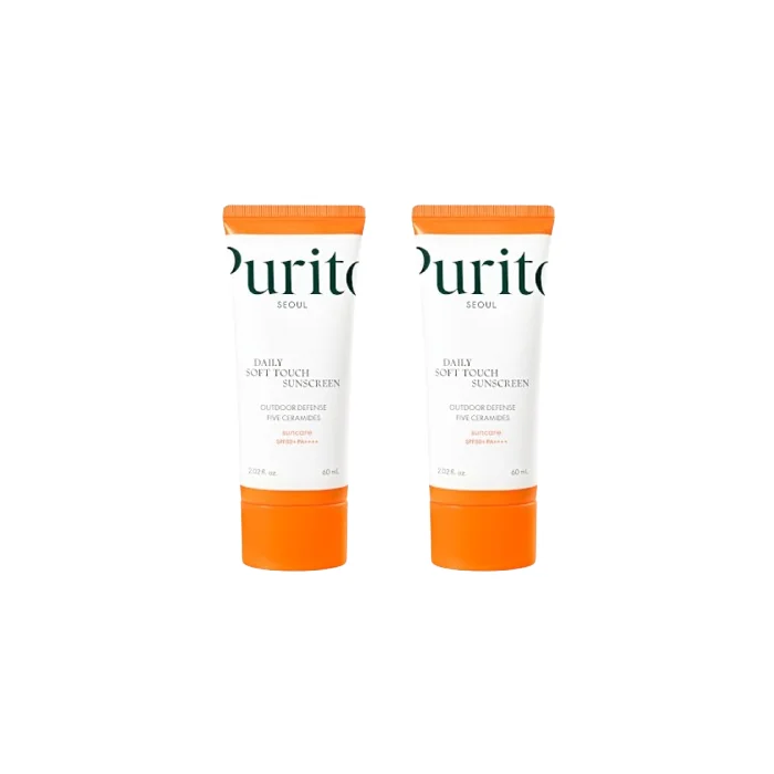 Purito SEOUL - Daily Soft Touch Sunscreen SPF50+ PA++++ - 60ml (2ea) Set
