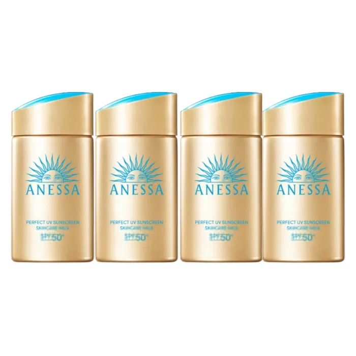 Shiseido - Anessa Perfect UV Sunscreen Skin Care Milk SPF50+ PA++++ (2024 Version) - 60ml (4ea) Set