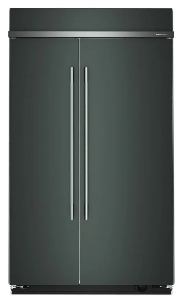 KitchenAid 30 Cu. Ft. 48" Built-In Side-By-Side Refrigerator w/ Platinum Interior in Juniper KBSN748SJP