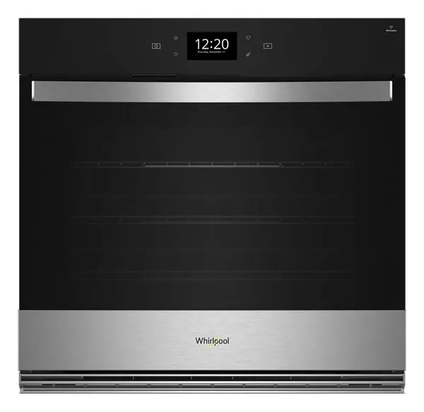 Whirlpool Single Smart Wall Oven with Air Fry in Stainless Steel 4.3 Cu. Ft.