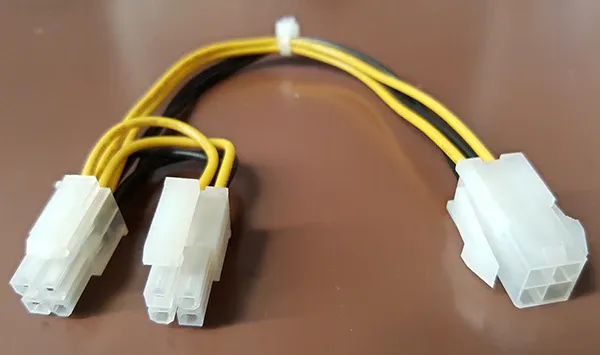 CPU 12v 4-pin to 8-pin (4-pin x2) Adapter