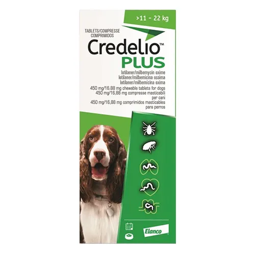 Credelio Plus For Large Dog 11-22kg Green 12 Chews