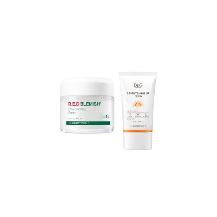 Dr. G - R. E.D Blemish Clear Soothing Cream - 70ML - 70ml - White (1ea) + Brightening Up Sun+ SPF50+ PA+++ - 50ml (1ea) set