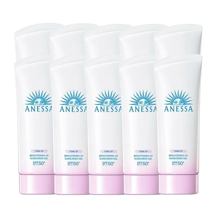 Shiseido Anessa Brightening UV Sunscreen Gel N SPF50+ PA++++ (2022 Version) - 90g (10ea) Set