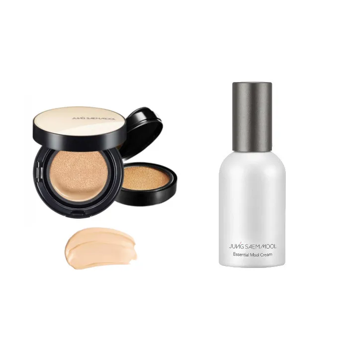 JUNGSAEMMOOL - Essential Skin Nuder Cushion SPF50+ PA+++ (With Refill) - 14g+14g - 19 N-Light (1ea) + Essential Mool Cream -...