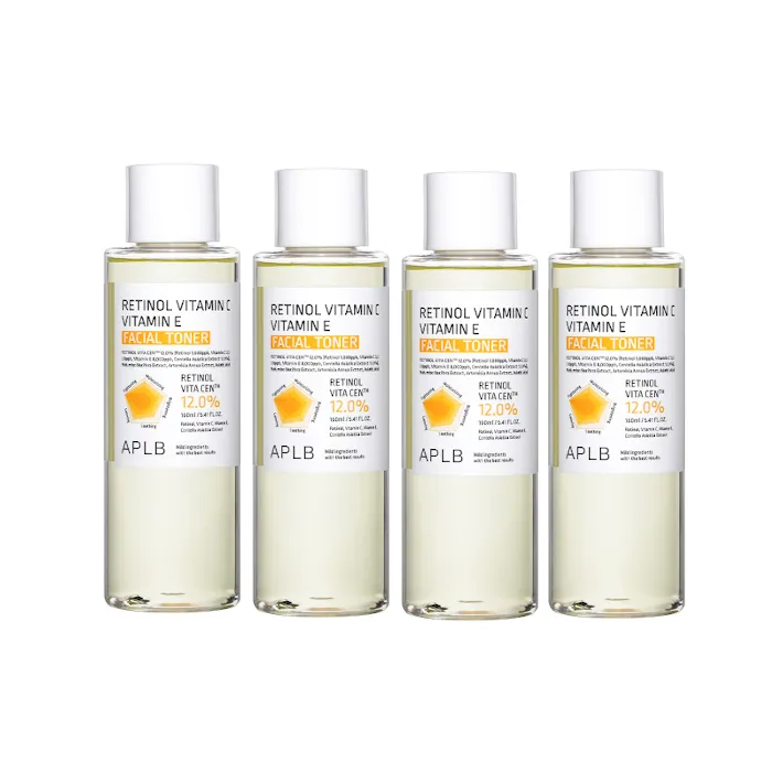 APLB - Retinol Vitamin C Vitamin E Facial Toner - 160ml (4ea) Set