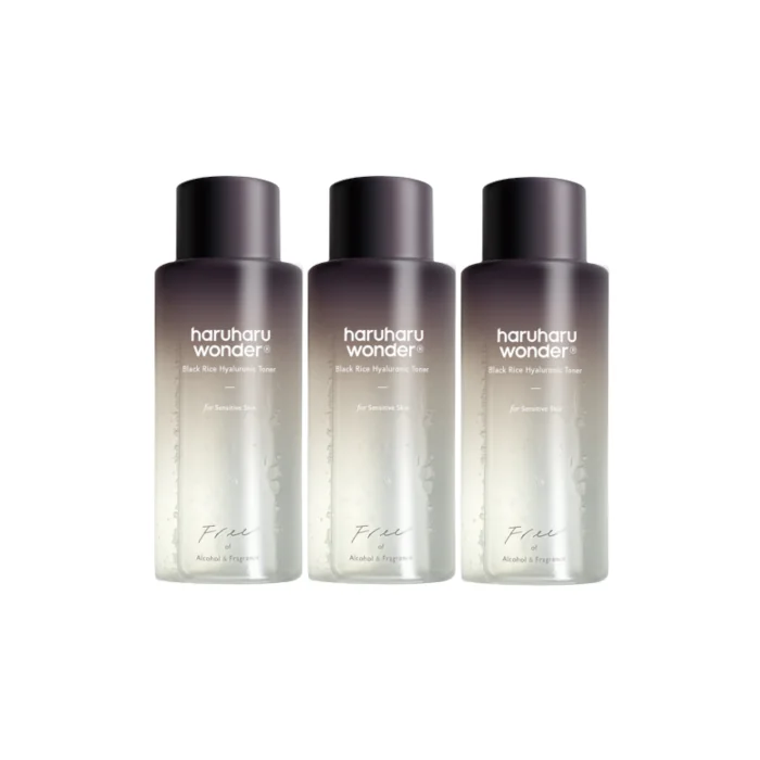haruharu wonder - Black Rice Hyaluronic Toner - Fragrance Free - 150ml (3ea) Set